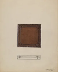 Leren medaille-etui, 1936