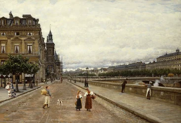 Vroege ochtend langs de Seine