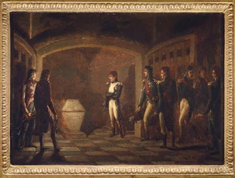Napoleon voor het Graf van Frederik de Grote, door Ponce-Camus, Marie Nicola
