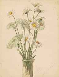 Madeliefjes en wilde peen in een vaas, 1890