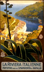 La Riviera Italienne reisposter, ca. 1920
