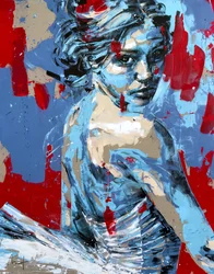 Bolshoi No. 2, 2024 (acryl en olieverf op omgekeerd doek)