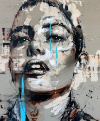 Materia No. 2, Serie VIII, 2025 (acryl en olieverf op omgekeerd doek)