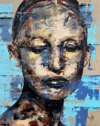 Reverie, 2023 (acryl en olieverf op omgekeerd doek)