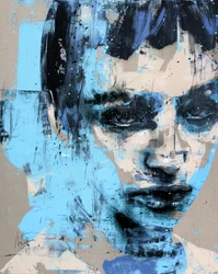 Somnium No. 1, Serie XIV, 2024 (acryl en olieverf op omgekeerd doek)