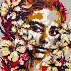 Somnium No. 2, Serie XV, 2024 (acryl en olieverf op omgekeerd doek)
