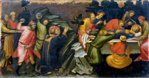 Steniging en begrafenis van St. Stefanus, de eerste christelijke martelaar, ca. 36 ca. 1394-1424