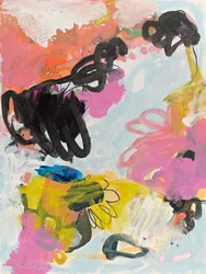 Vrolijke abstracte bloem