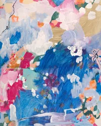 Levendige abstracte stroming