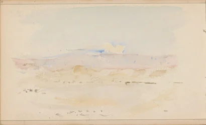 Woestijnlandschap met bergen