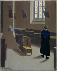 Vrouw in de kerk