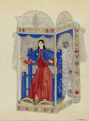 Blikken Nicho met Santo Nino, ca. 1937