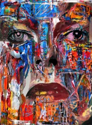 Een schilderachtige Bowie (schilderij)