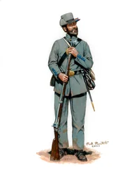 21e Regiment Illinois Infanterie 1861, 2025 (Acrylverf op Bristol)