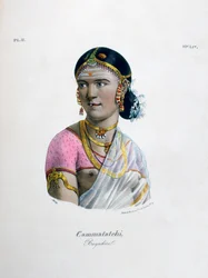 Vrouwelijke danseres bayadere