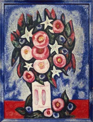 Nacht en enkele bloemen