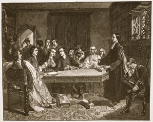 John Wesley en zijn vrienden in Oxford, illustratie uit 