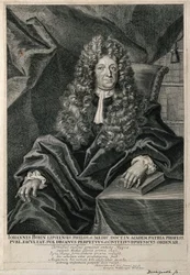 Johannes Bohn. Lijnengraving door M. Bernigeroth.