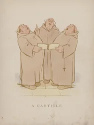 Pagina uit de Humours of Cynicus (gekleurde gravure)