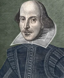Portret van William Shakespeare (1564 - 1616)