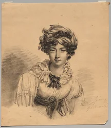 Portret van de dochter van de kunstenaar