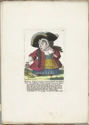 De dwerg Madame Sophia Luxuria, ca. 1710