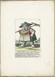 De dwerg Margl Woltzenthoulerin, ca. 1710