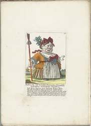 De dwerg Ruffanella als herderin, ca. 1710