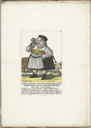 De dwerg Ursula Schleglin, ca. 1710