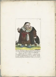 De joodse dwerg Natan Hirschl, ca. 1710