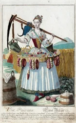 Een boerin (gravure)