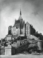 Mont Saint-Michel, Normandië, Frankrijk, 1937