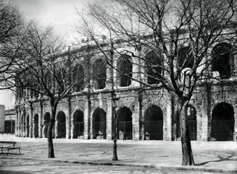 De Romeinse arena, Nîmes, Provence, Frankrijk