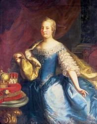 Portret van keizerin Maria Theresia van Oostenrijk