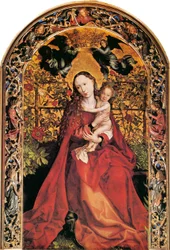 Madonna in de rozentuin, 1473