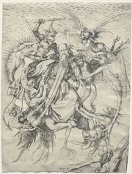 St. Antonius gekweld door de duivels