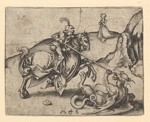 Sint Joris doodt de draak, ca. 1435-1491