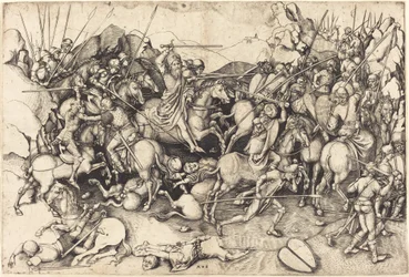 De Slag van Sint Jacob bij Clavijo