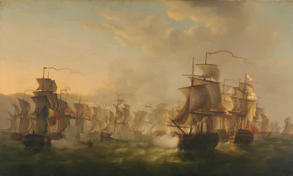 Botsing van de Nederlandse en Britse vloot bij Boulogne