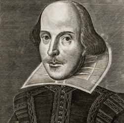 Portret van William Shakespeare door Martin Droeshout