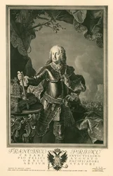 Frans I Stephan, keizer van het Heilige Roomse Rijk (gravure)