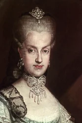 Portret van Maria Carolina van Oostenrijk