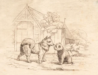 Illustratie voor "Halvhundrede Fabler for Børn" van Hey