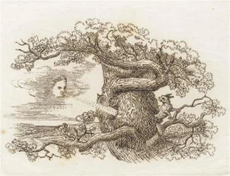 Illustratie voor "Halvhundrede Fabler for Børn" van Hey