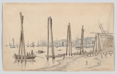 De kust van Altona gezien vanuit het oosten