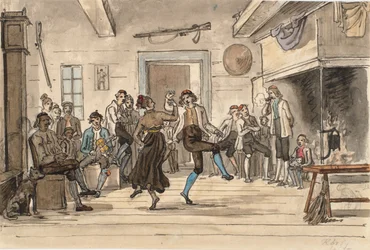 Dans in een Noorse Boerenwoning