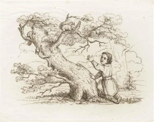 Illustratie voor "Halvhundrede Fabler for Børn" van Hey