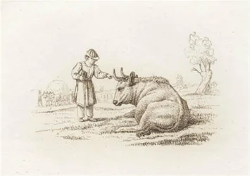 Illustratie voor "Halvhundrede Fabler voor Kinderen" van Hey