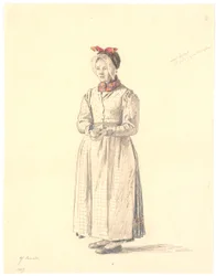 Staand Boerenmeisje uit Samsø