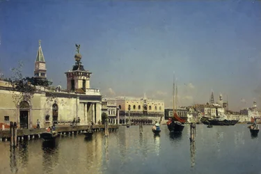 Een uitzicht op Venetië